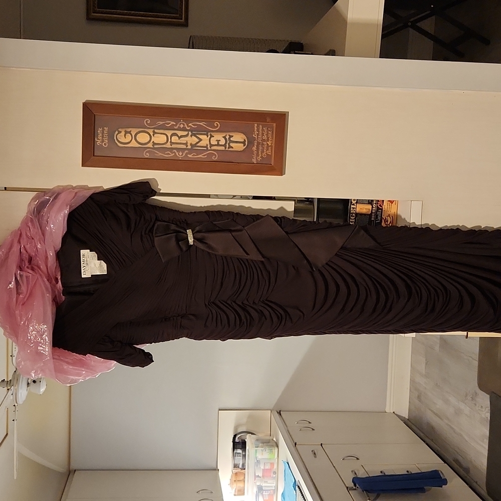 Wraparound Gown Size 14 Brown by Daymor